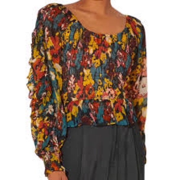 Cleobella Multicolor Floral Blouse - Picture 5 of 9
